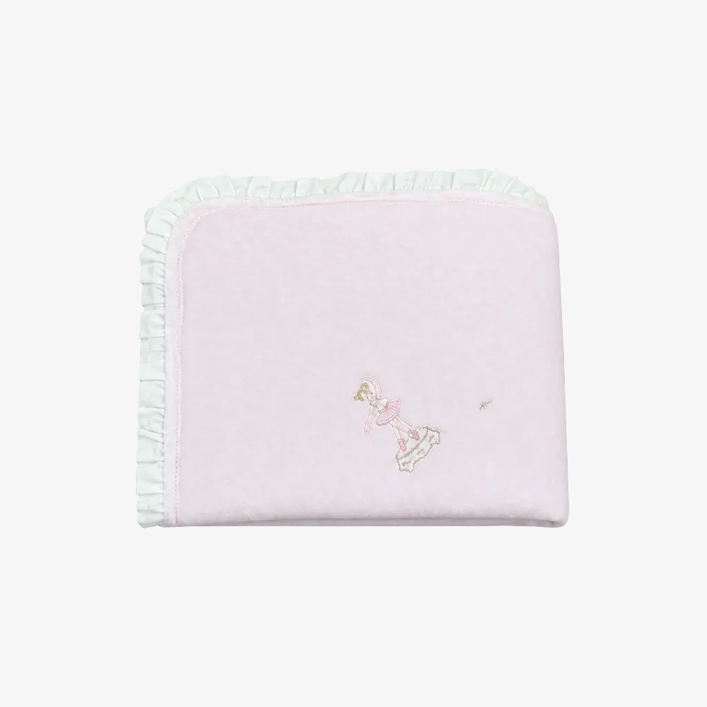 Ballerina Pink Velour Blanket