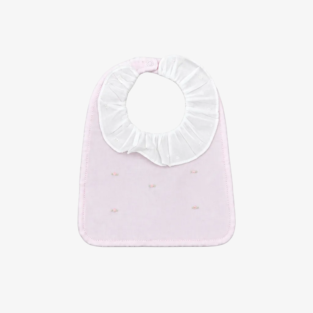 Ballerina Pink Velour Bib