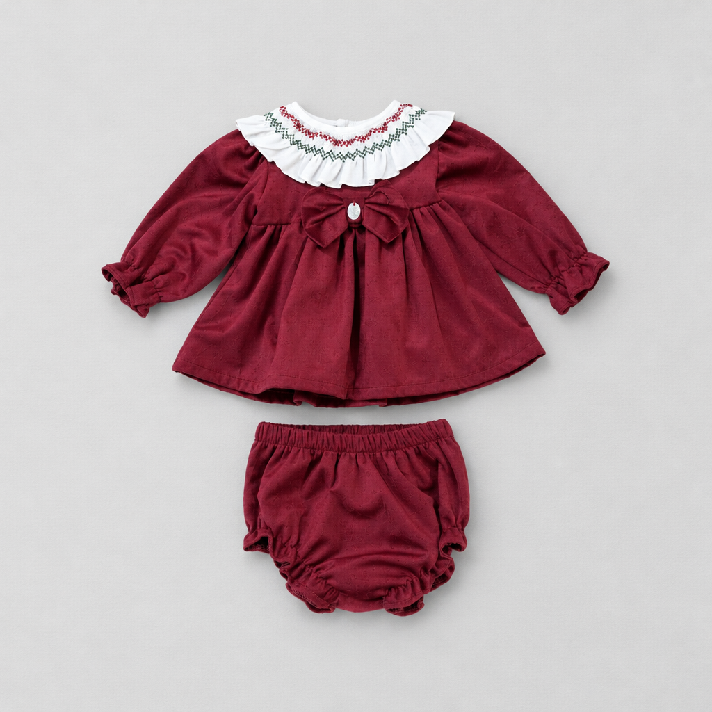 Baby Girls Xmas Top & Knickers