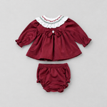 Baby Girls Xmas Top & Knickers