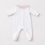 Patachou Babygrow with Contrast Frill Collar | Casa Childrenswear