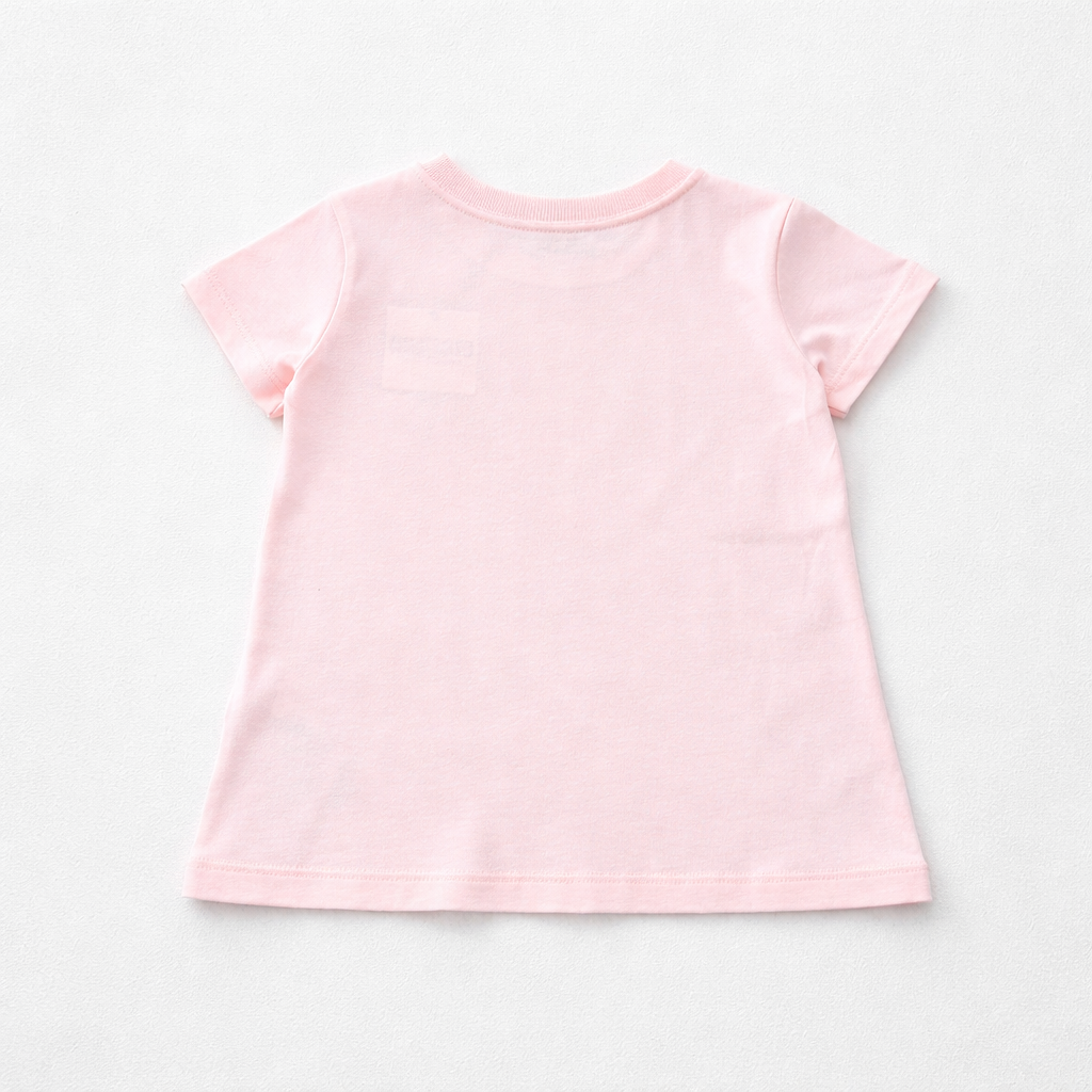 Moschino Girls Pink Cotton T-Shirt with Bear | Casa Childrenswear