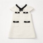 Patachou Girls Ivory Woven Dress with Pockets | Casa Childrenswear