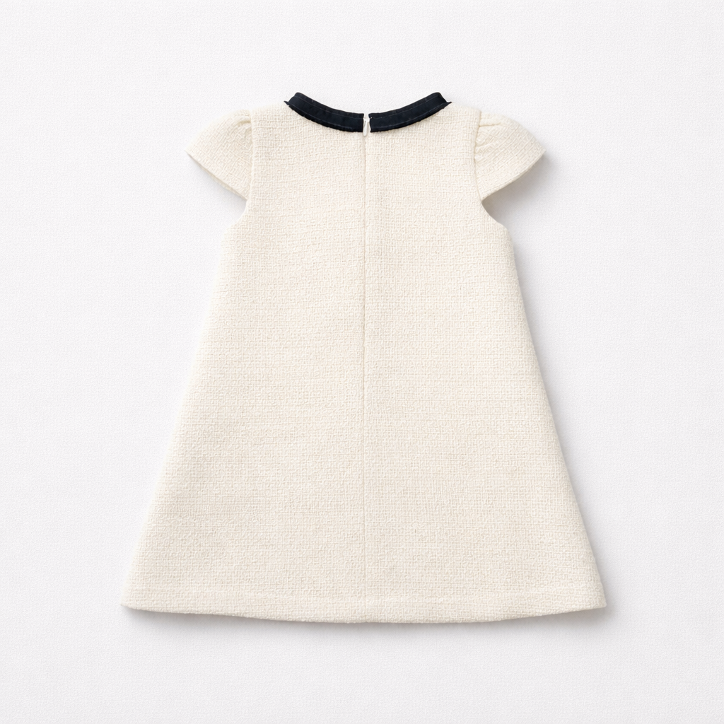 Patachou Girls Ivory Woven Dress with Pockets | Casa Childrenswear