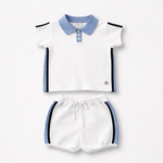 Granlei Boys White Polo & Short Set | Casa Childrenswear