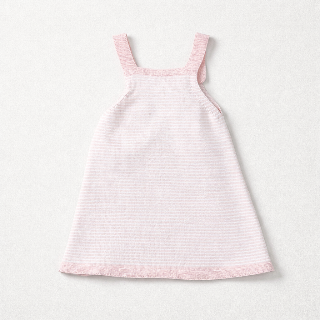 Granlei Pink & White Striped Sleeveless Dress | Casa Childrenswear