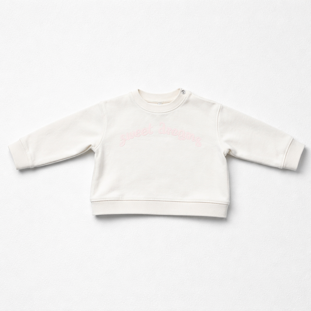 Palm Angels Girls Off White Logo Crew Sweatshirt | Casa Childrenswear