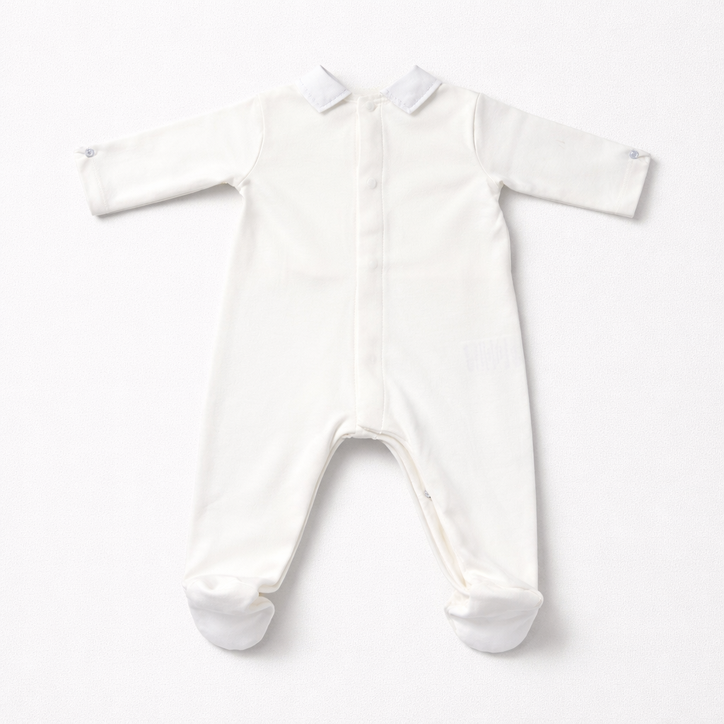 Adriana Mae Baby Boys Crown Footie | Casa Childrenswear