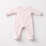Adriana Mae Baby Girls Roses Footie | Casa Childrenswear