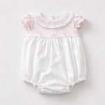 Adriana Mae Baby Girls Roses Satin Bubble | Casa Childrenswear