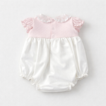 Adriana Mae Baby Girls Roses Satin Bubble | Casa Childrenswear
