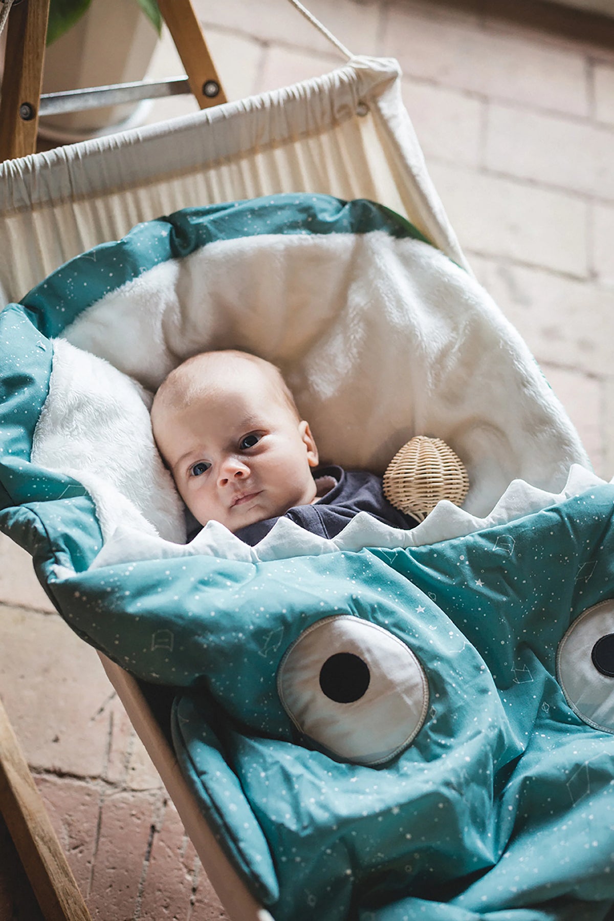 Constellations Baby Sleeping Bag Turquoise | Casa Childrenswear