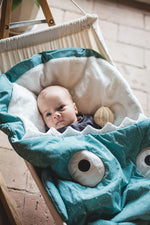 Constellations Baby Sleeping Bag Turquoise | Casa Childrenswear