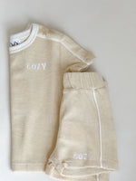 COZY Terry Towelling Tee - Sand