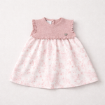Granlei Pink Sleeveless Knitted Floral Print Dress | Casa Childrenswear