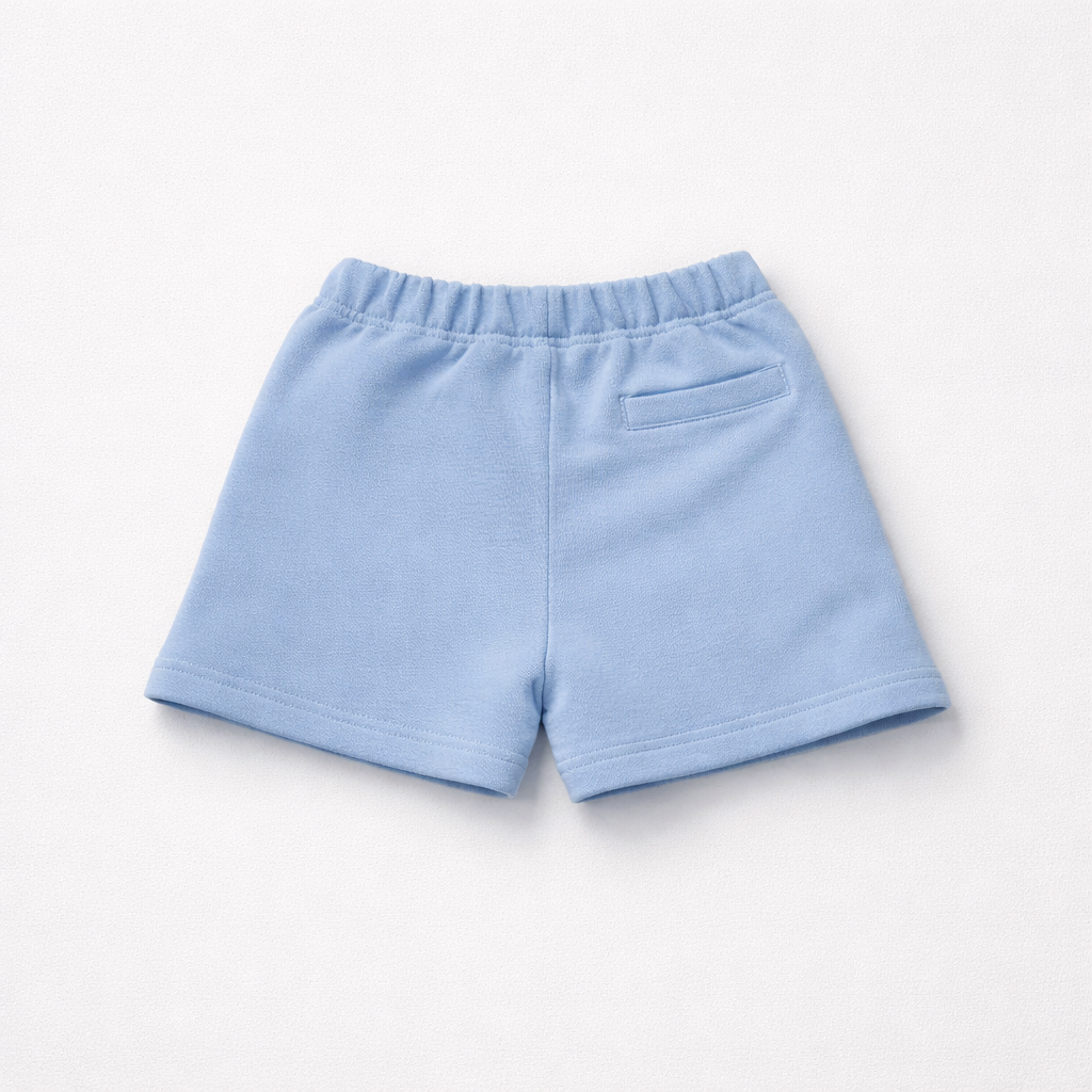 Palm Angels Boys Light Blue Logo Sweat Short | Casa Childrenswear