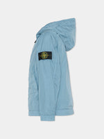 Stone Island Blue Parka Jacket | Casa Childrenswear