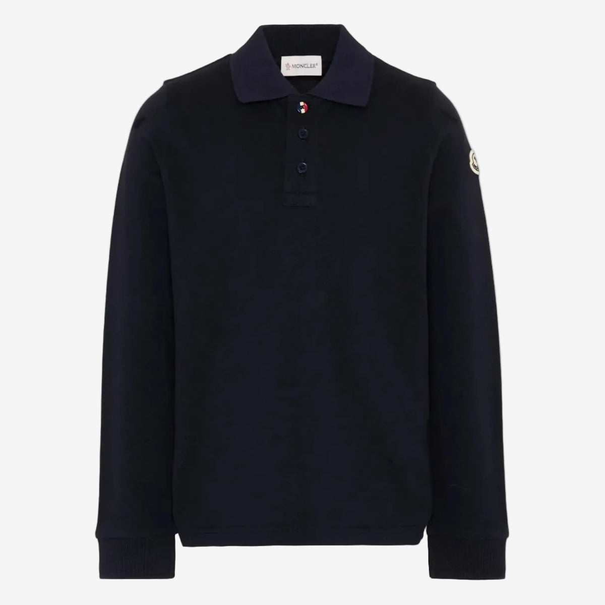 Moncler Enfant Boys Long Sleeve Polo | Casa Childrenswear