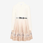 Girls Beige Bear Dress