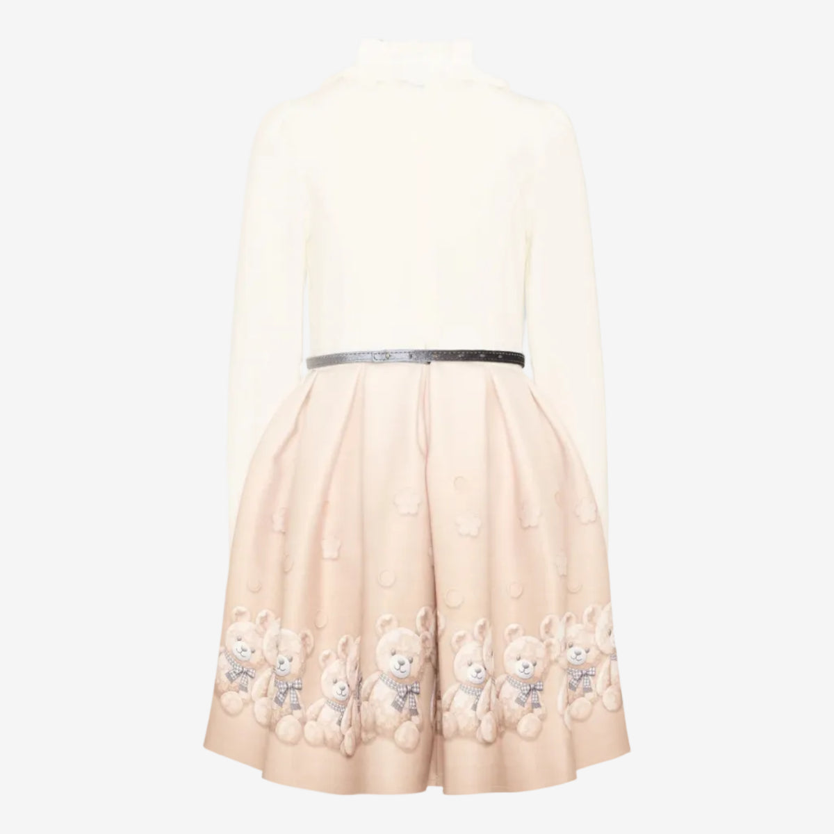 Girls Beige Bear Dress