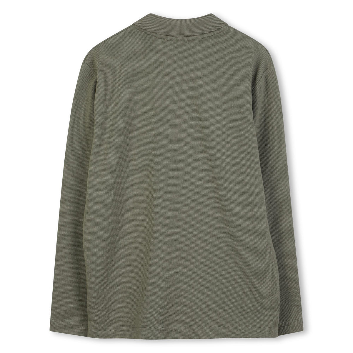 Boys Khaki Long Sleeve Polo