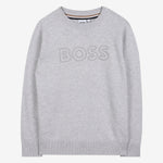 Boss Boys Grey Sweatshirt | Casa Childrenswear