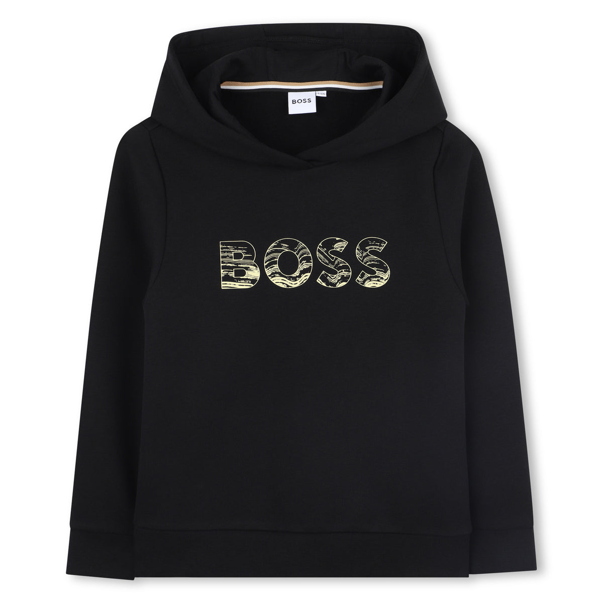Boys Black Hooded Sweatshirt