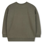 Boys Khaki Crew Neck Boss Paint Logo