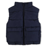 Boys Black Sleeveless Gillet Puffer