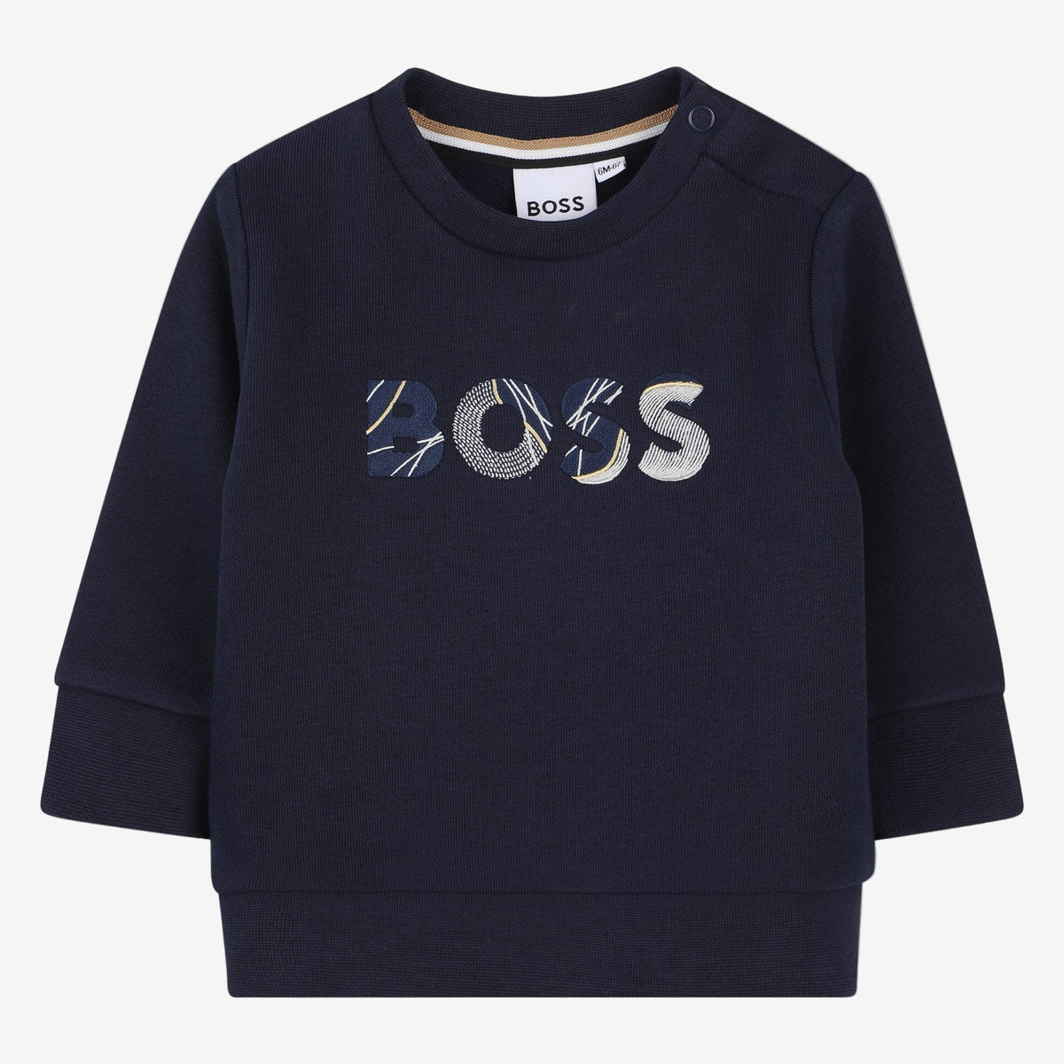 Boss Baby Boys Navy Logo Sweatshirt | Casa Childrenswear