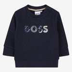 Boss Baby Boys Navy Logo Sweatshirt | Casa Childrenswear