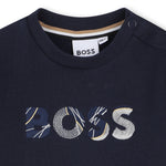 Boss Baby Boys Navy Logo Sweatshirt | Casa Childrenswear