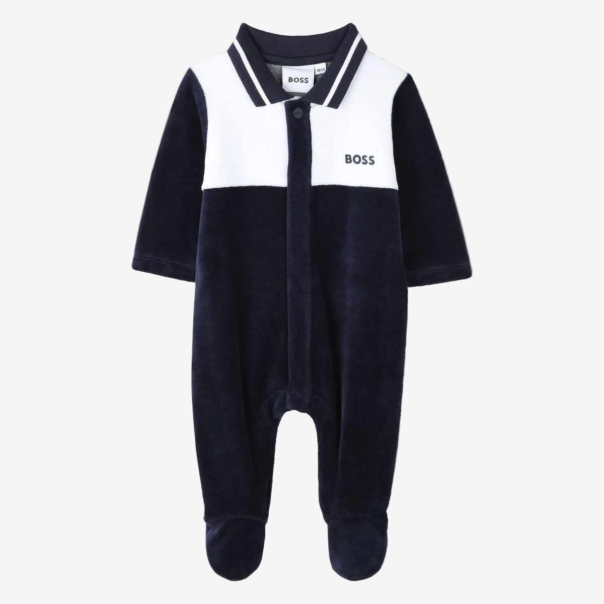 Baby Boys Navy Babygrow