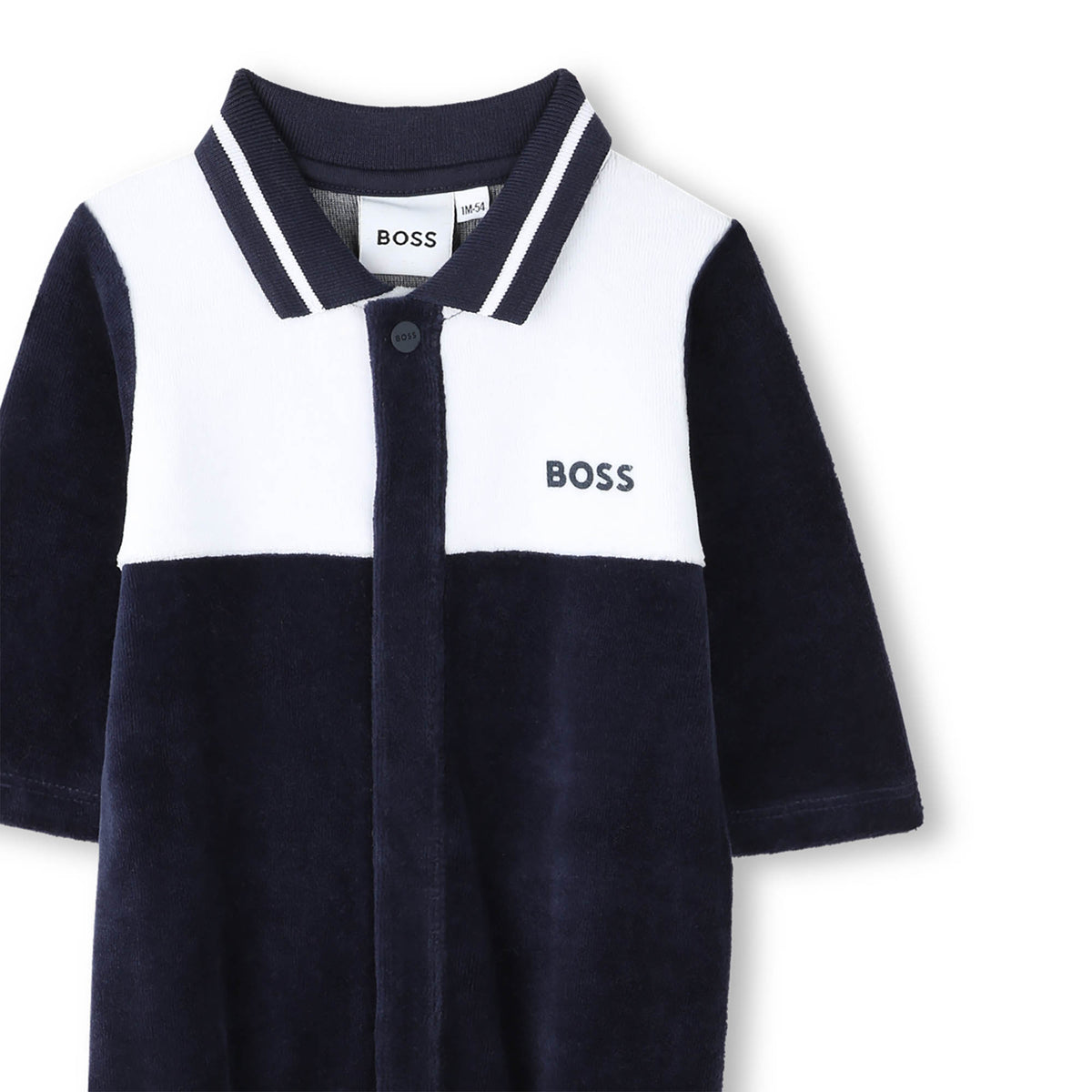 Baby Boys Navy Babygrow