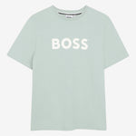 Boss Boys Pale Green Logo T-Shirt | Casa Childrenswear