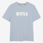 Boss Boys Pale Blue Logo T-Shirt | Casa Childrenswear