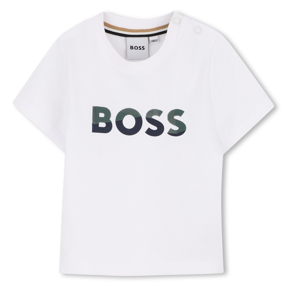 Boss Baby Boys Green & Navy Jersey Shorts Set | Casa Childrenswear
