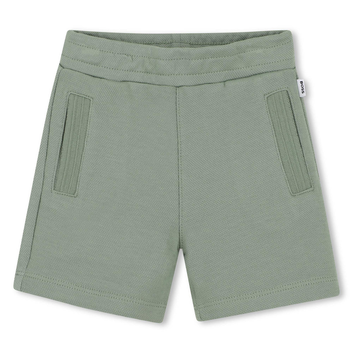 Boss Baby Boys Green & Navy Jersey Shorts Set | Casa Childrenswear