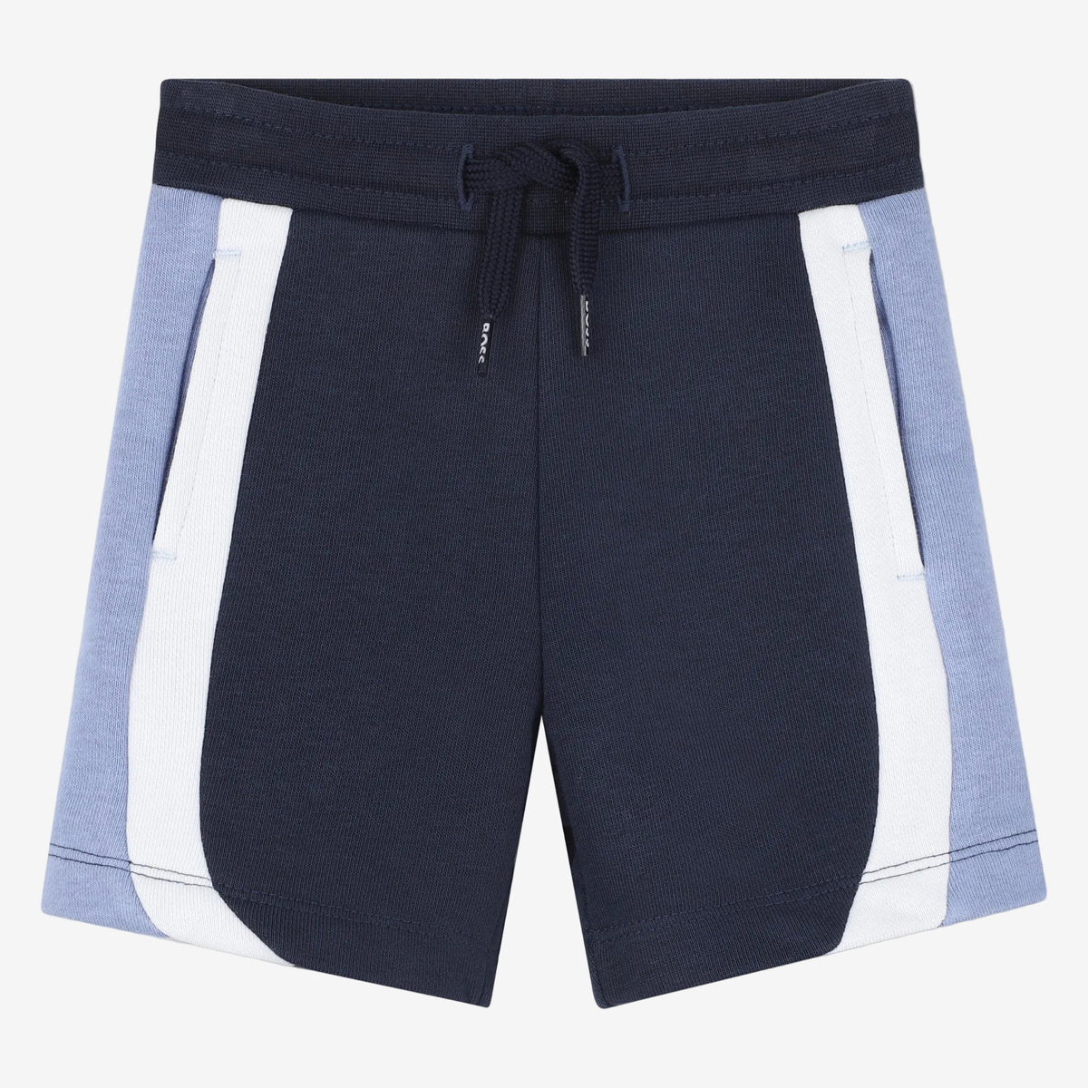 Boss Baby Boys Striped Navy Shorts | Casa Childrenswear
