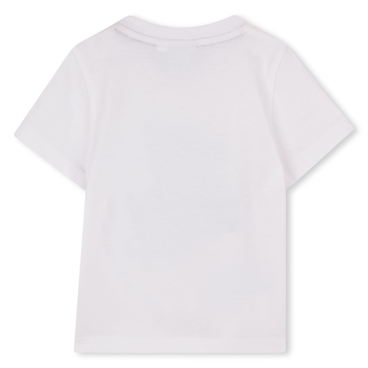 Boss Baby Boys White T-Shirt with Split Logo | Casa Childrenswear