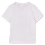 Boss Baby Boys White T-Shirt with Split Logo | Casa Childrenswear