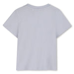 Boss Baby Boys Pale Blue T-Shirt with Split Logo | Casa Childrenswear
