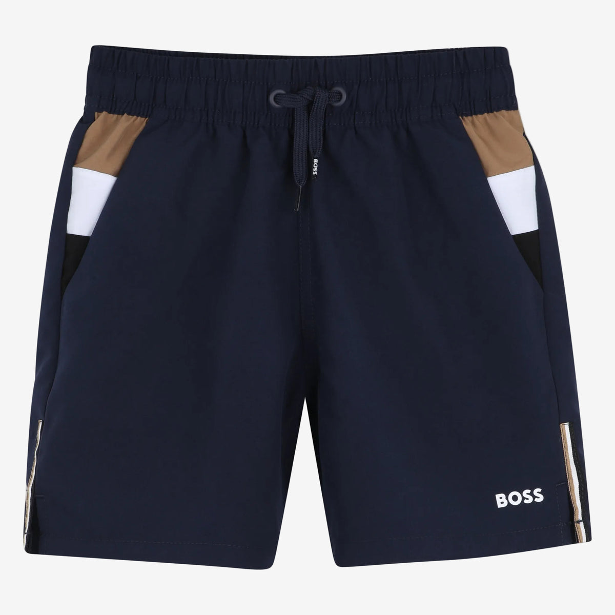 Boss Boys Navy Swim Shorts | Casa Childrenswear