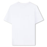 Boss Boys White T-Shirt with Gradient Logo | Casa Childrenswear