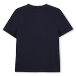 Boss Boys Navy T-Shirt with Gradient Logo | Casa Childrenswear