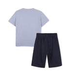 Boss Boys Blue Logo T-Shirt and Navy Short Set | Casa Childrenswear