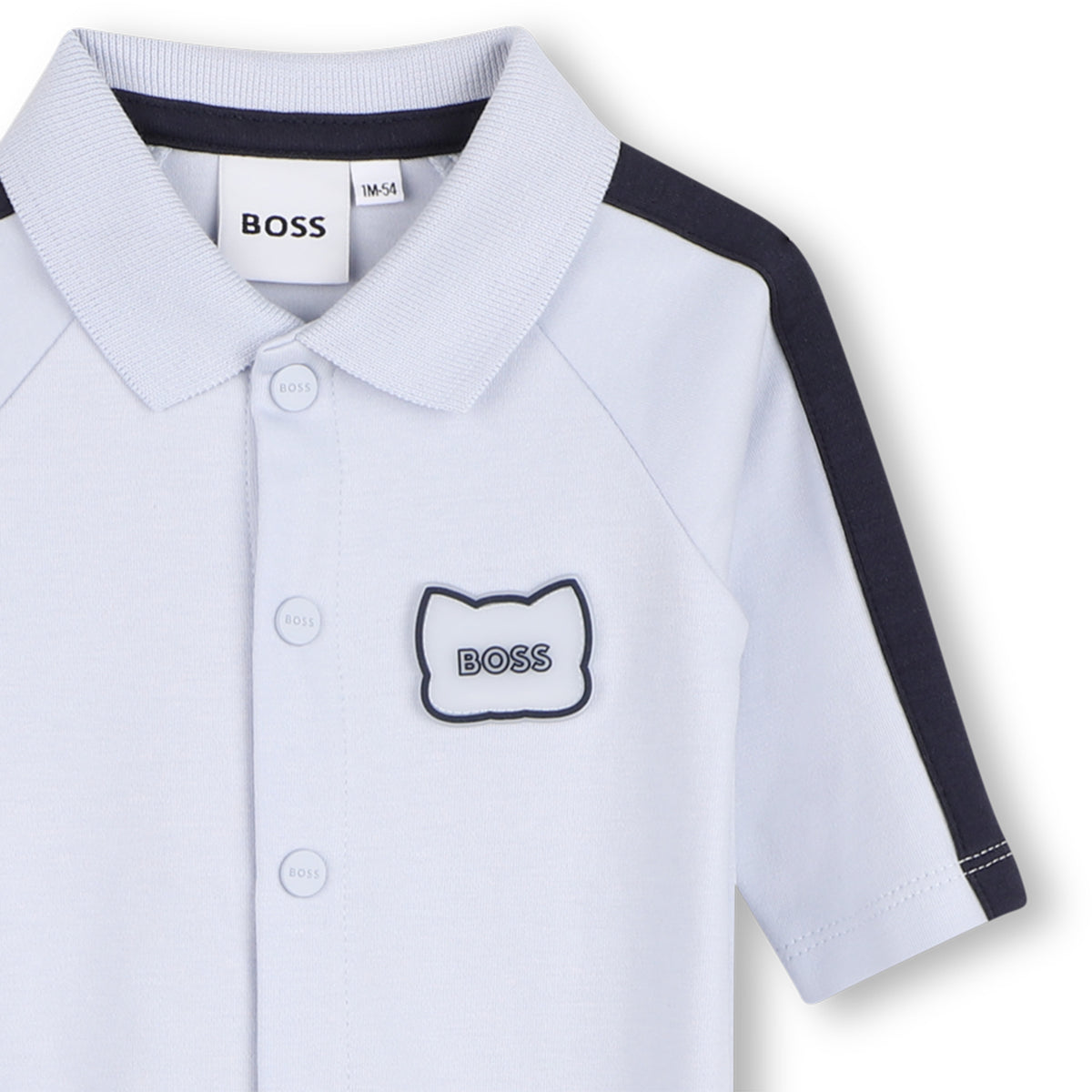 Boss Baby Boys Pale Blue Babygrow | Casa Childrenswear