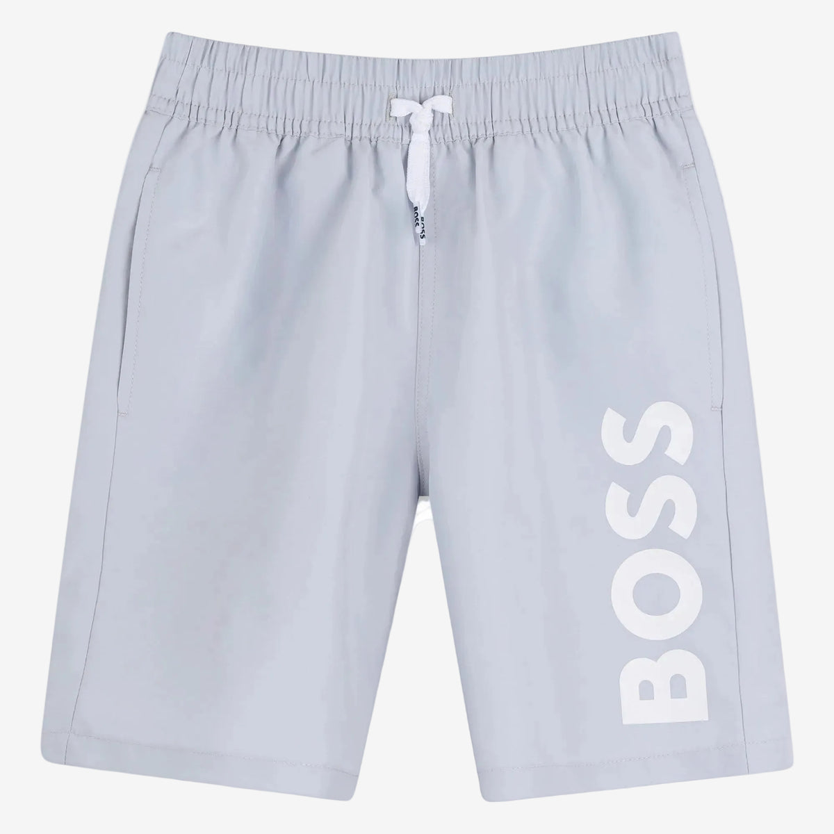 Boss Boys Pale Blue Logo Swim Shorts | Casa Childrenswear