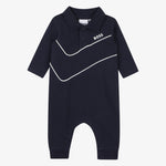 Baby Boys Navy Babygrow