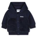Baby Boys Navy Tracksuit Set